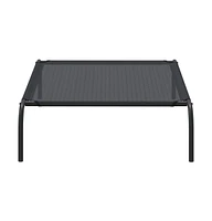 Elevated Dog Bed Black L Textilene