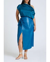 Eloquii Plus Draped Off The Shoulder Top