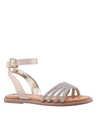 Nina Big Girls Lois Shimmer Flat Sandals