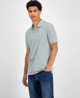 A|X Armani Exchange Men's Regular-Fit Tipped Polo Shirt