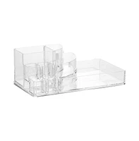Acrylic Cosmetic Organizer – Clear Makeup & Skincare Storage, Holder for Brushes & Beauty Supplies