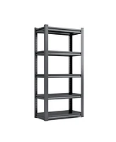 63"H 5 Tier Metal Shelves for Storage Garage Shelving 2000LBS Heavy Duty Storage Shelves Adjustable Garage Shelf Industrial Shelving Unit Storage Util
