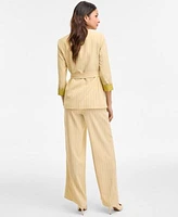 Tahari Asl Womens Striped Blazer Tank Top Pants