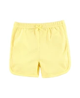Hudson Baby Girls Shorts Bottoms 4-Pack, Lemons, 9-12 Months