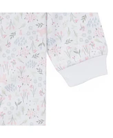 Gerber Toddler Girls Footless Pajamas with Reverse Zipper, 3-Pack