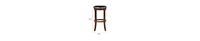 Swivel Bar Stool – Nailhead Trim & Faux Leather Upholstery