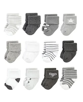 Hudson Baby Baby Boys Hudson Cotton Rich Terry Socks 24-Pack