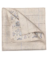 Elizabetta Men's Enzo - Double Sided Silk Pocket Square for Men