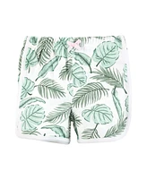 Hudson Baby Girls Shorts Bottoms 4-Pack, Palm Flamingo, 9-12 Months