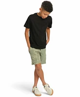Sovereign Code Little and Big Boys Fleece Print Blocked Shorts