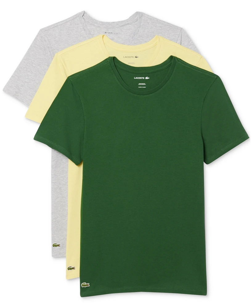 Lacoste Men's 3-Pk. Slim Fit Crewneck T-Shirts