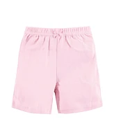 Hudson Baby Girls Shorts Bottoms 4-Pack, Pink Roses, 9-12 Months