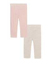 Calvin Klein Baby Girls 2-Pack Combed Pull-Up Pants