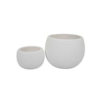 Set of 2 Planters for Stylish Indoor and Outdoor Plant Display