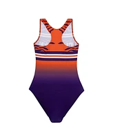 Gk Elite Big Girls Purple Clemson Tigers Spirit Leotard