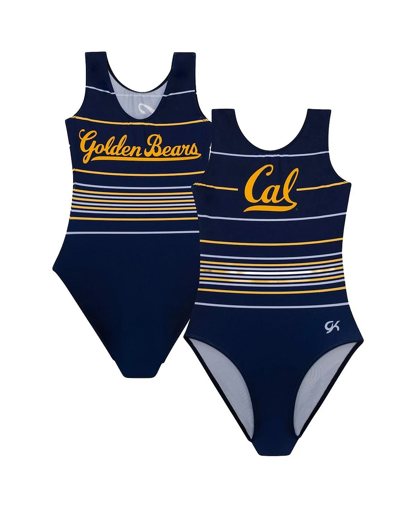 Gk Elite Big Girls Navy Cal Bears Spirit Leotard