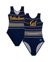 Gk Elite Big Girls Navy Cal Bears Spirit Leotard