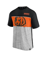 Fanatics Men's Black Cincinnati Bengals Color Block T-Shirt