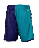 Mitchell & Ness Men's Teal Charlotte Hornets Big Face 5.0 Fashion Shorts