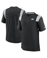 Nike Men's Black New York Jets Sideline Tonal Logo Performance Player T-Shirt