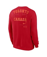 Nike Men's Red Toronto Blue Jays Statement Ball Game Fleece Pullover Sweatshirt