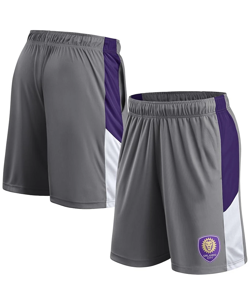 Fanatics Men's Gray Orlando City Sc Team Shorts