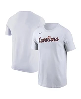 Nike Men's White Virginia Cavaliers Script Logo T-Shirt