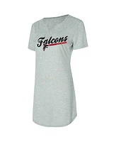 Concepts Sport Women's Gray Atlanta Falcons Petition Knit Nightshirt
