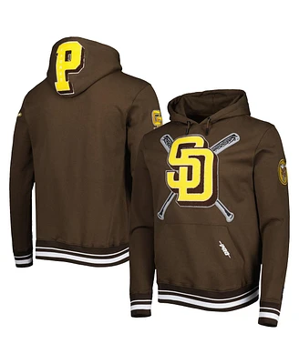 Pro Standard Men's Brown San Diego Padres Mash Up Logo Pullover Hoodie