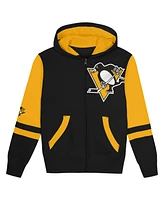 Outerstuff Preschool Black Pittsburgh Penguins Face Off Full-Zip Hoodie