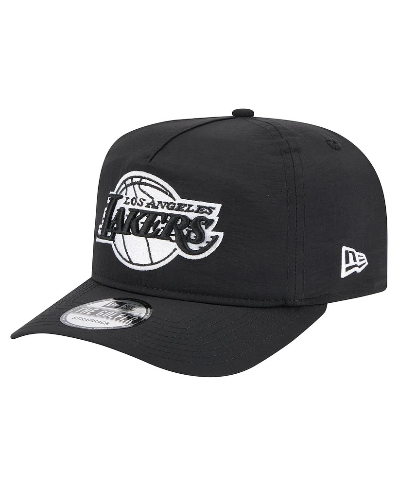 New Era Men's Black Los Angeles Lakers Injection Everyday Golfer Adjustable Hat