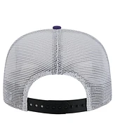 New Era Men's Purple/Black Baltimore Ravens Throwback Dye Golfer Snapback Hat