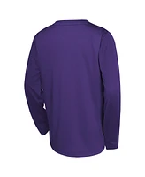 Nike Big Boys and Girls Purple Utah Jazz 2024/25 City Edition Pregame Performance Long Sleeve Shooting T-Shirt
