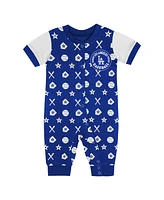 Outerstuff Newborn Blue Los Angeles Dodgers Hard 90 Coveralls