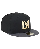 New Era Men's Black Lafc 2025 Kickoff 59FIFTY Fitted Hat