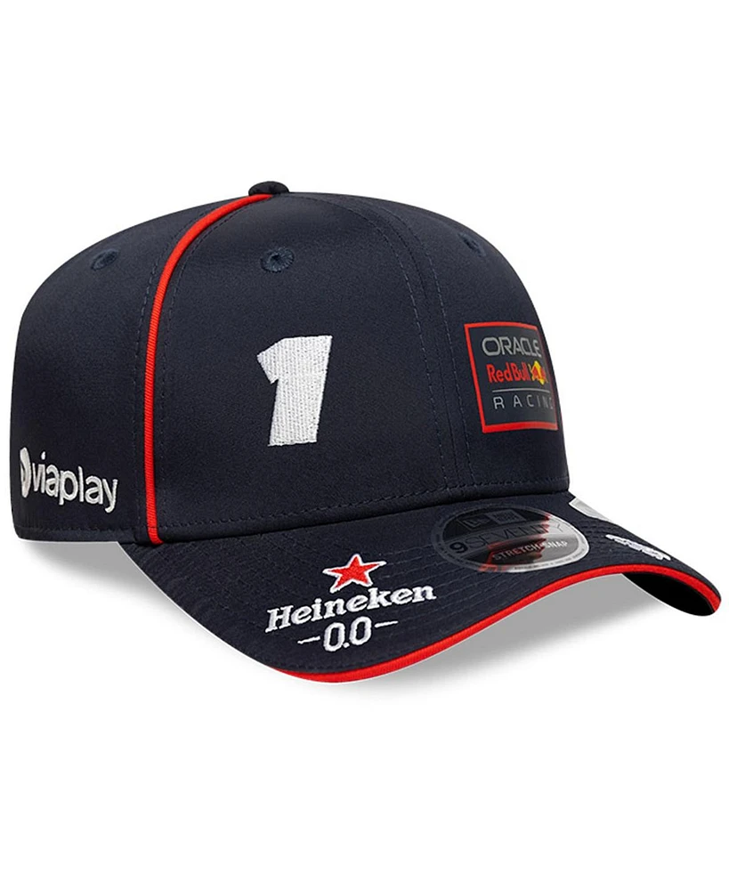New Era Big Boys and Girls Max Verstappen Navy Red Bull Racing Replica Driver 9SEVENTY Stretch-Snap Hat