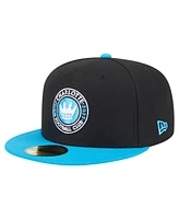 New Era Men's Black Charlotte Fc 2025 Kickoff 59FIFTY Fitted Hat