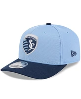 New Era Men's Sky Blue/Navy Sporting Kansas City 2025 Jersey Hook 9SEVENTY Stretch-Snap Hat