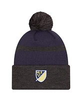 New Era Men's Navy Nashville Sc 2025 Kickoff Cuffed with Pom Knit Hat