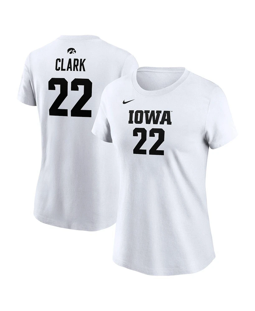 Nike Women's Caitlin Clark White Iowa Hawkeyes Retired Player Name Number T-Shirt