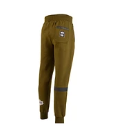 Two Hype X Nba Men's Olive Los Angeles Lakers Culture Hoops Collection Premium Jogger Pants