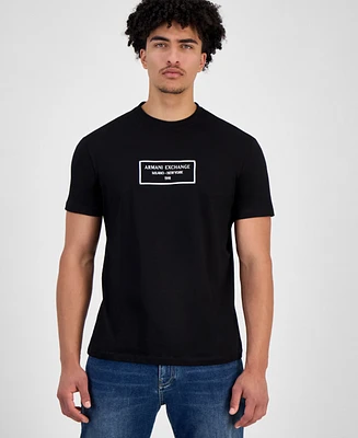 A|X Armani Exchange Men's Square Logo T-Shirt