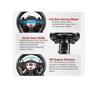 Gaming Racing Steering Wheel With Pedals For PS4 PS3 Pc Xbox One 360 Switch
