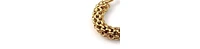Gold-Plated Stainless Steel Chain Hoop Earrings