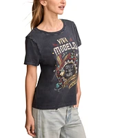 Lucky Brand Women's Modelo Cinco De Mayo Graphic Classic Cotton Crewneck T-Shirt