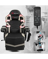 Ergonomic High Back Massage Gaming Chair with Pillow