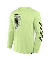 Formula 1 Men's Neon Green Quick Response Long Sleeve T-Shirt