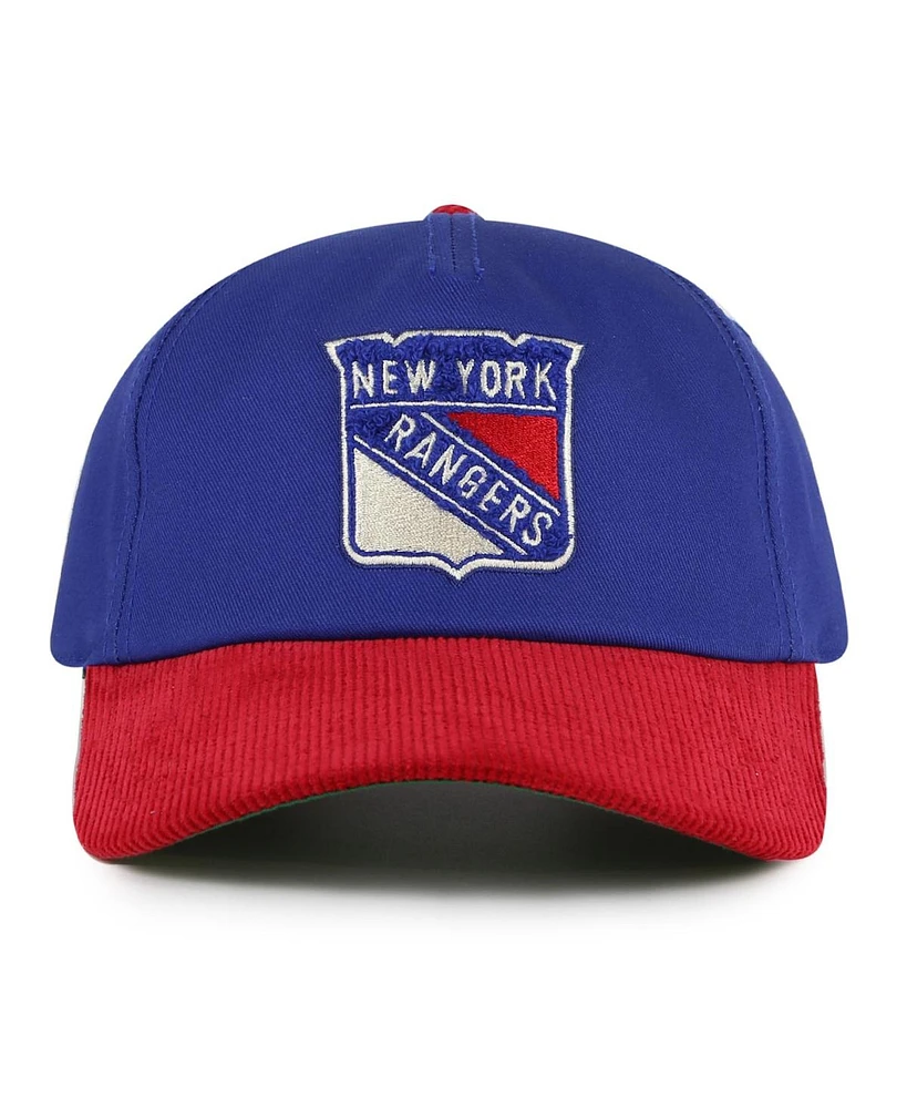 American Needle Men's Blue/Red New York Rangers Burnett Adjustable Hat