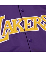 Mitchell & Ness Men's and Women's Purple Los Angeles Lakers Vintage Team Origins Satin Full-Snap Jacket