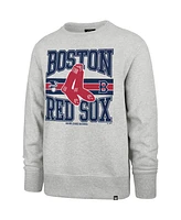'47 Brand Men's Gray Boston Red Sox Letters Headline Pullover Sweatshirt